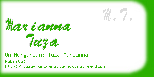 marianna tuza business card